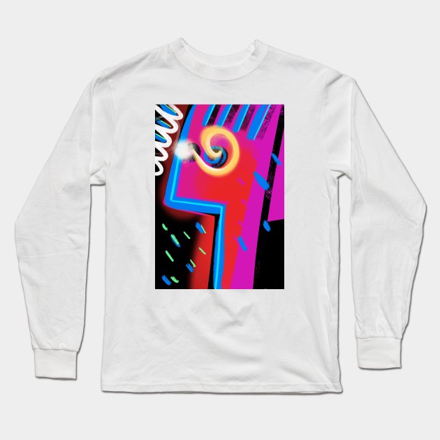 crazy bird Long Sleeve T-Shirt by Angel Rivas